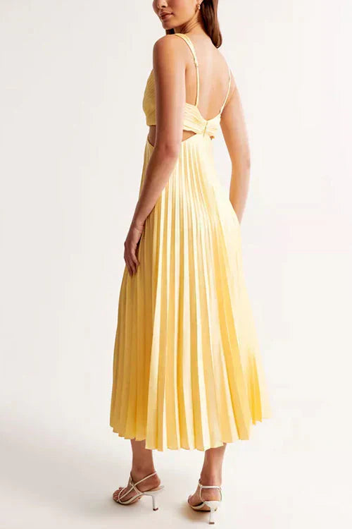 Rhiannon - Maxikleid mit Hohem Taillenschnitt und V-Ausschnitt