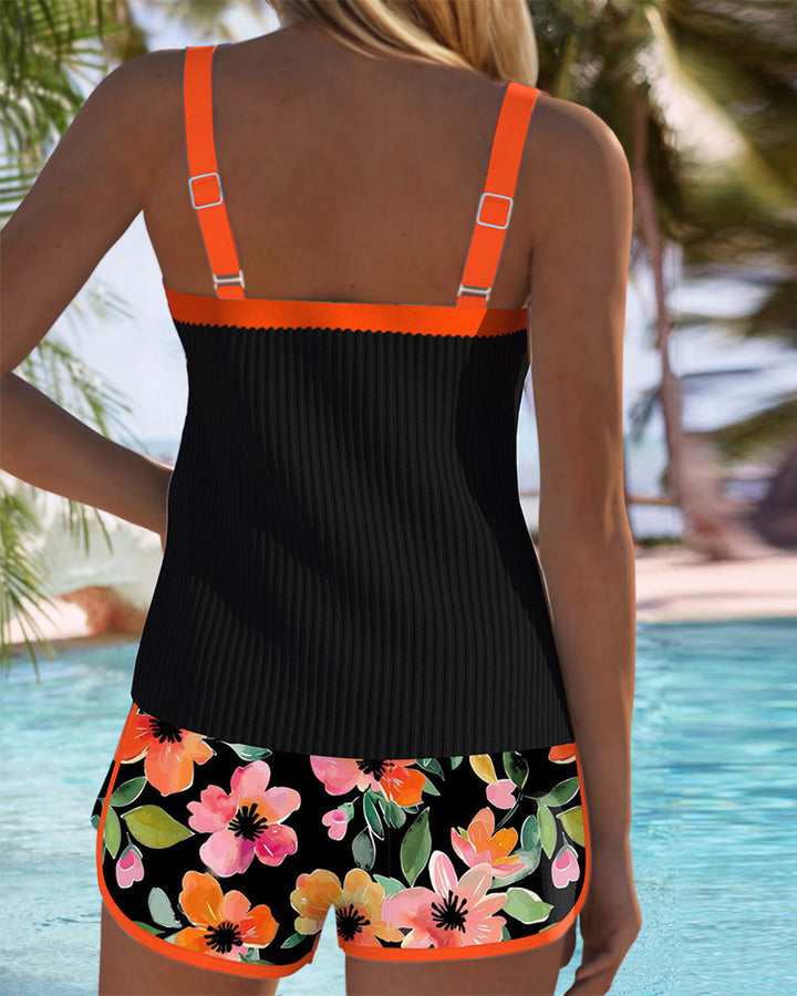 Zweiteiliges Tankini-Set für den perfekten Bade-Look