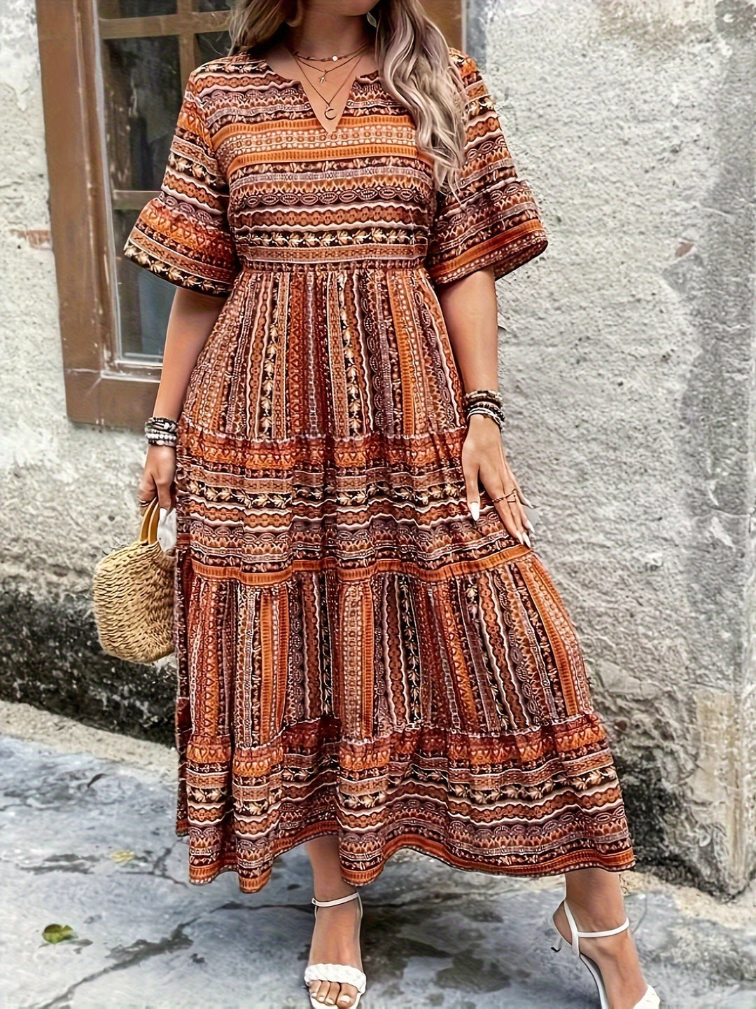 Mandy | Multicolor Kleid in Übergrößen