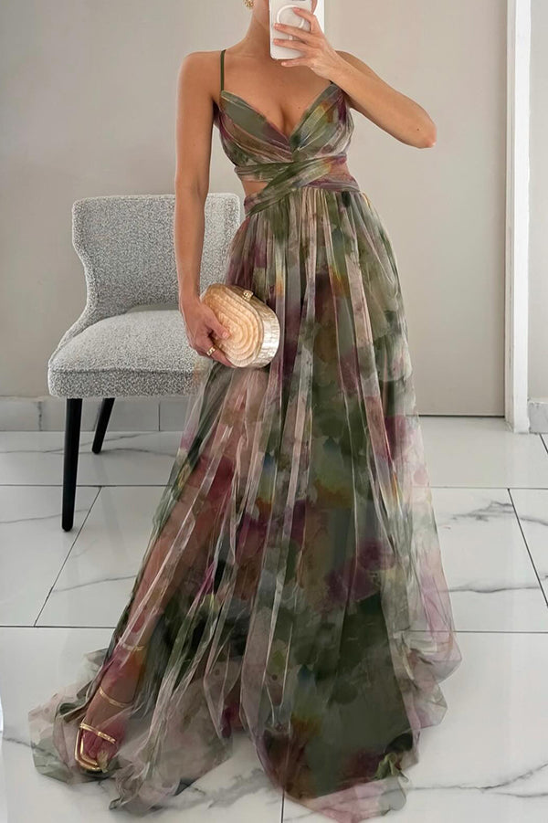 Alina | Glänzendes Maxikleid