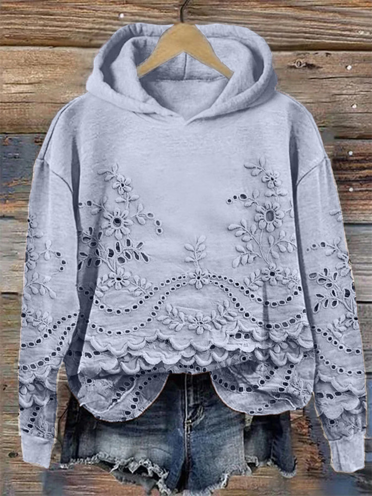 MAYLORA - Retro Printed Hoodie