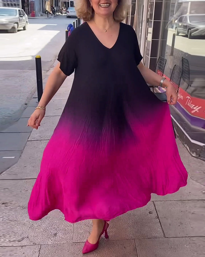 Joan - Luftige Maxi-Sommerkleid mit Farbverlauf