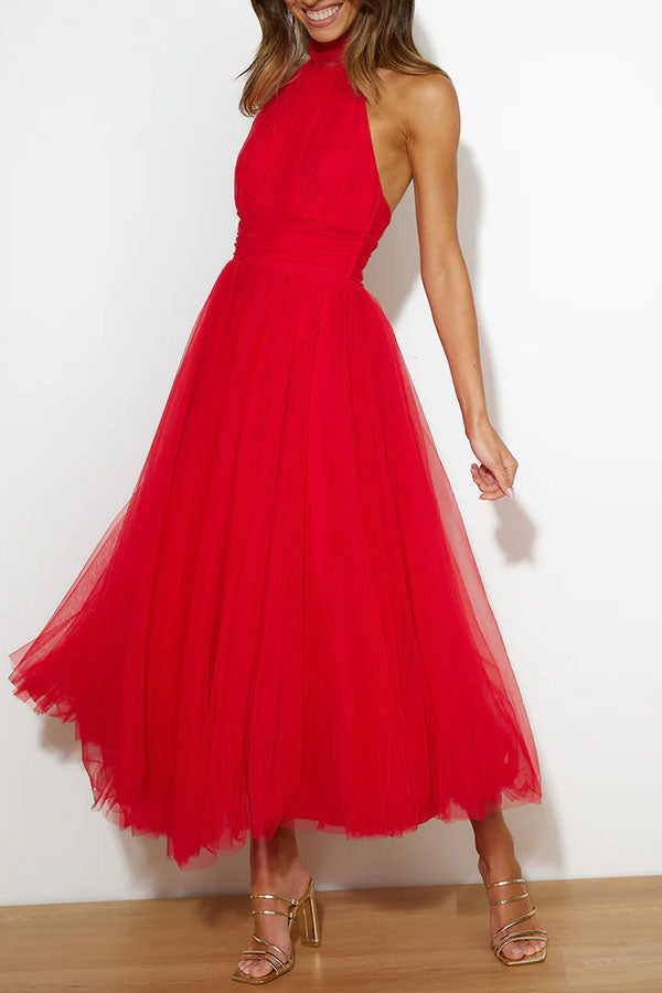 Jael - Elegantes A-Linien Tüll-Abendkleid