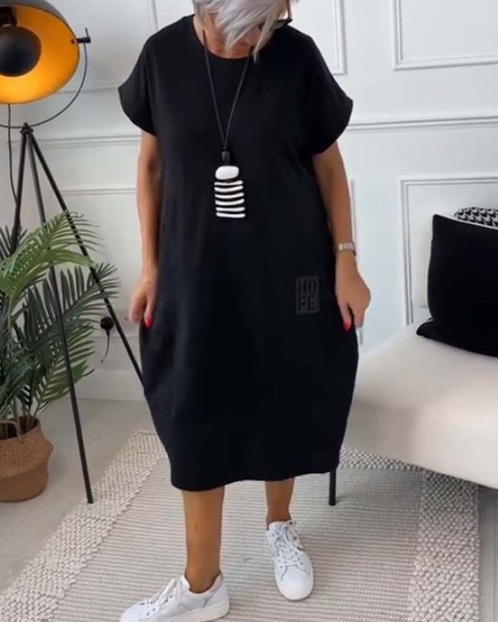 Cleo - Stilvolles Kurzarmkleid