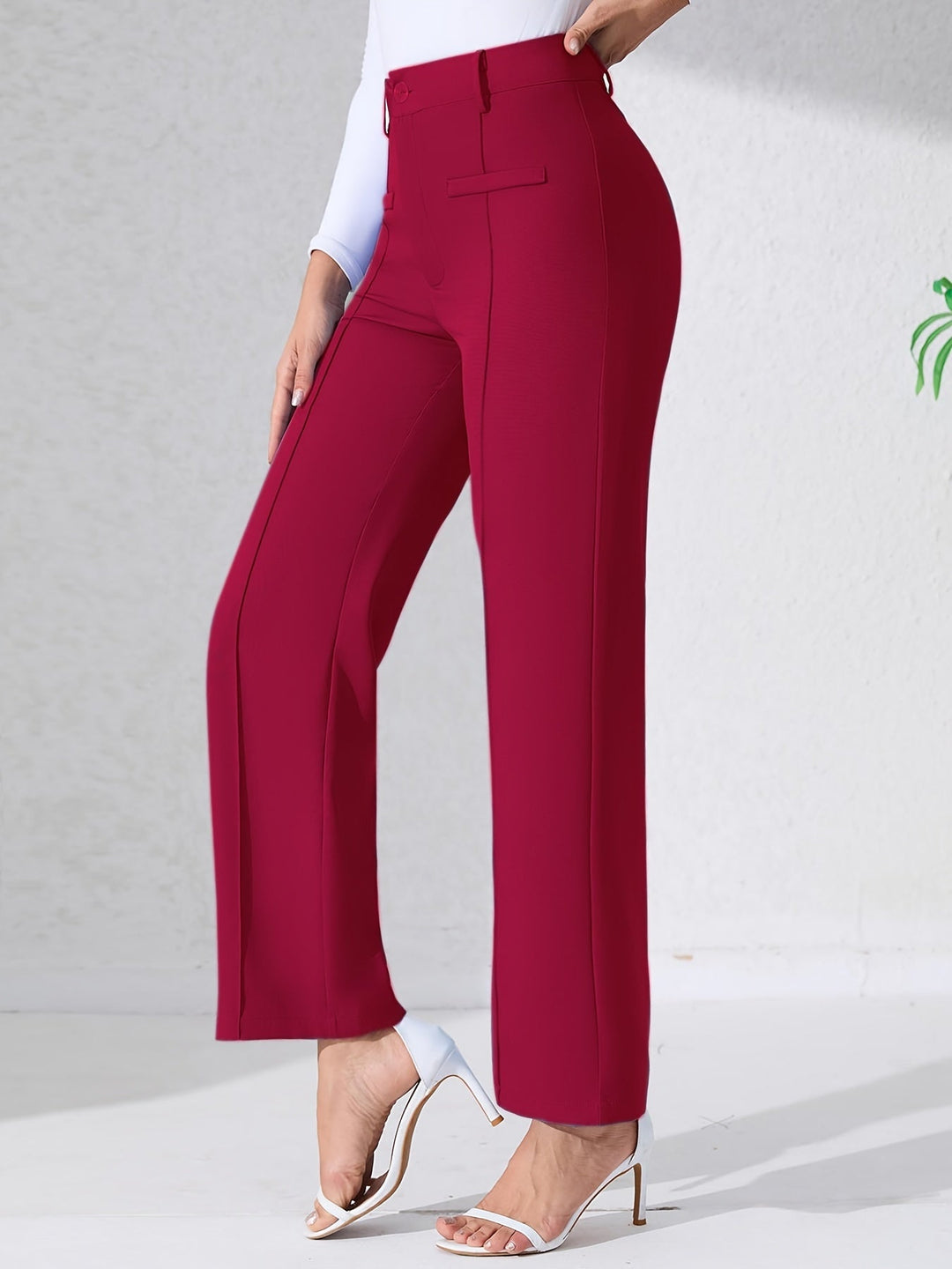 MAYLORA – Premium High Waist Hose mit weitem Bein