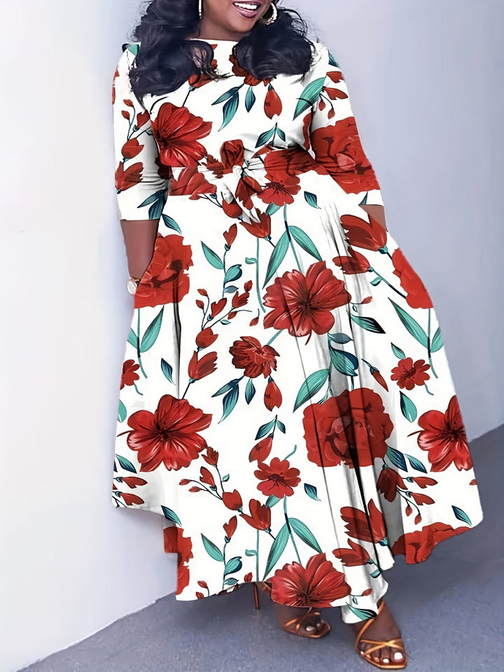 Hannah | Buntes Kleid in Übergrößen