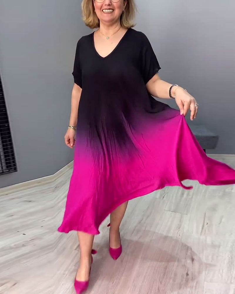 Joan - Luftige Maxi-Sommerkleid mit Farbverlauf