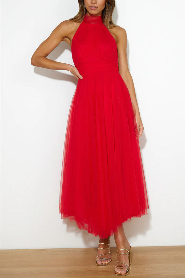 Pearlina - Stilvolles Strickkleid mit Stehkragen