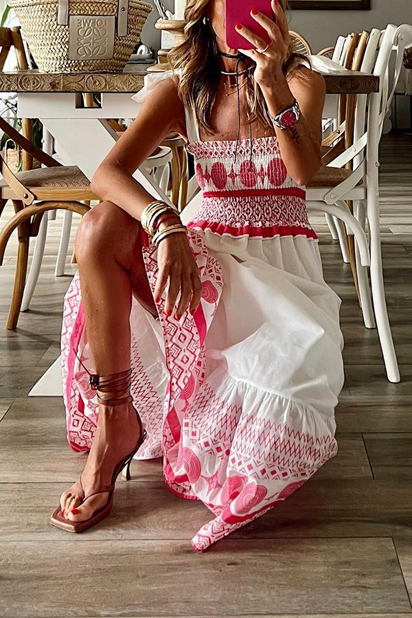 Addison - Kleid mit Spaghetti-Trägern, quadratischem Ausschnitt und Schnürdetails