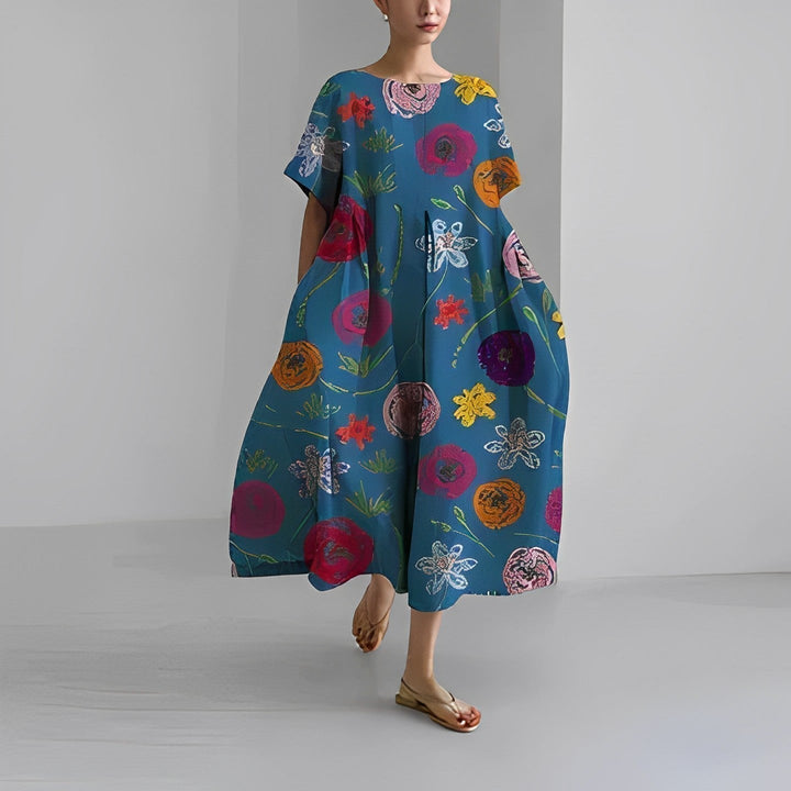 MAYLORA – Boho Traumkleid mit floralem Print