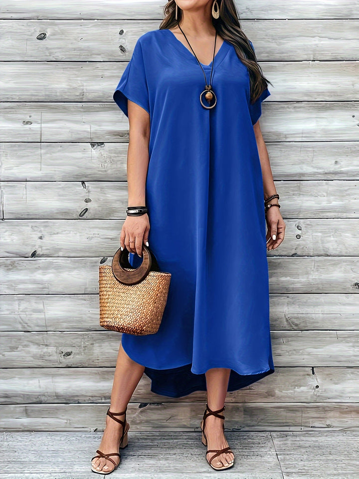 Hailey | V-Ausschnitt Kleid in Übergröße