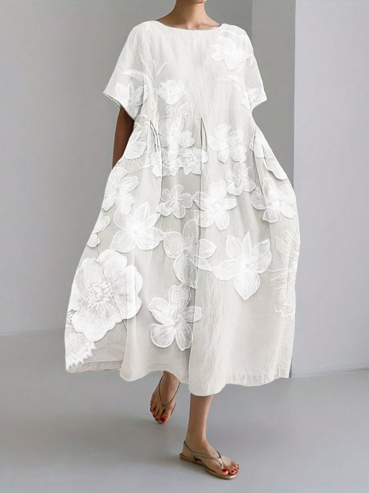 MAYLORA - Elegantes Kleid mit Blumenmuster