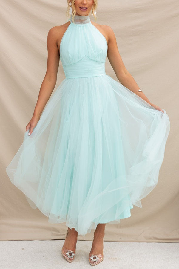 Pearlina - Stilvolles Strickkleid mit Stehkragen