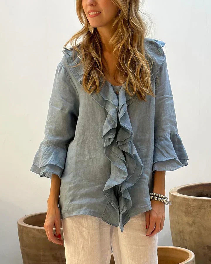 Cherry™ - Stilvolle Bluse mit Rüschen