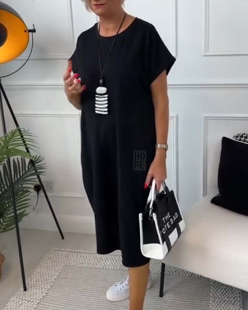 Cleo - Stilvolles Kurzarmkleid