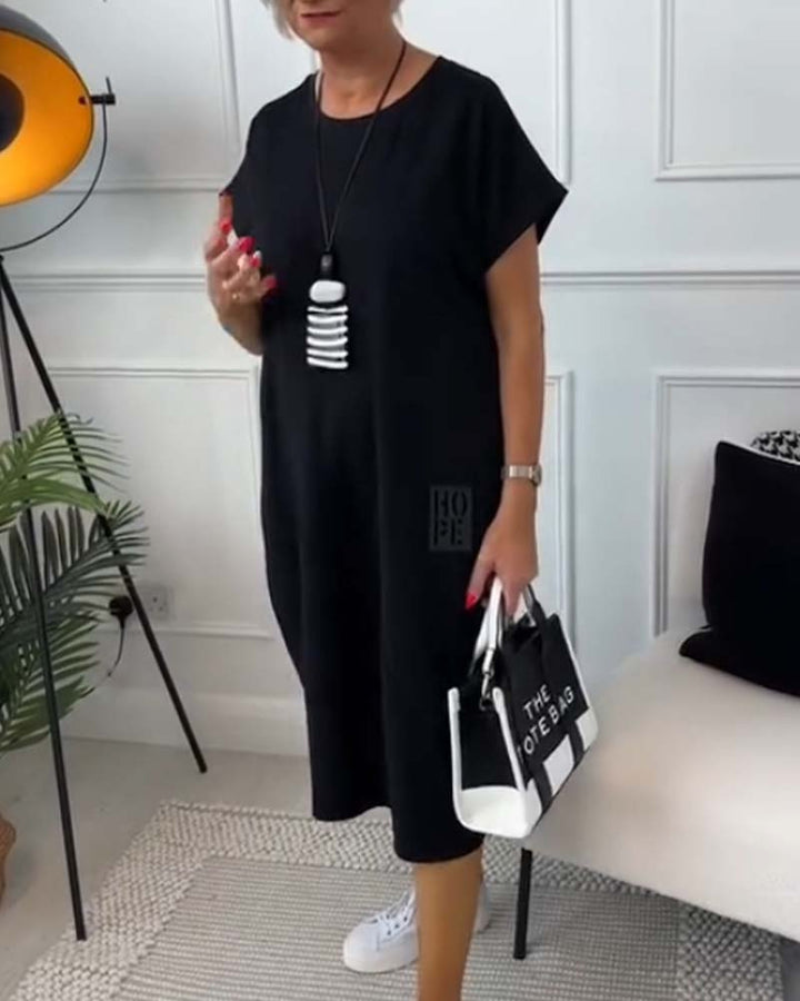 Cleo - Stilvolles Kurzarmkleid