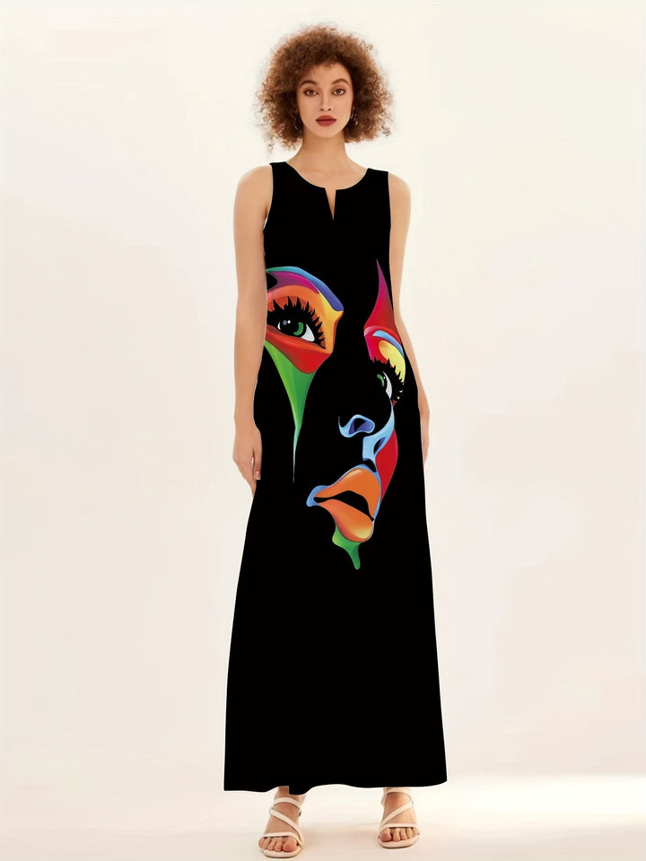 Elegantes Gedrucktes Maxi-Kleid von Honor