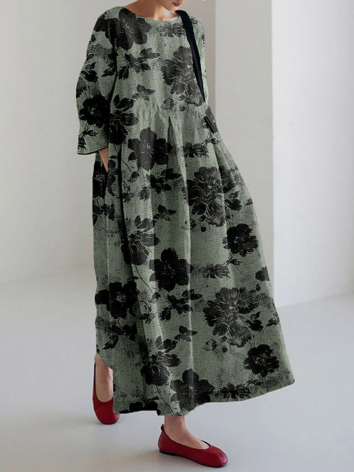 MAYLORA - Botanically Printed Dress
