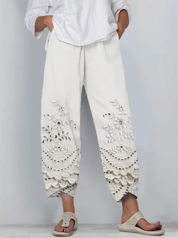 MAYLORA - Bedruckte Spitzenleggings