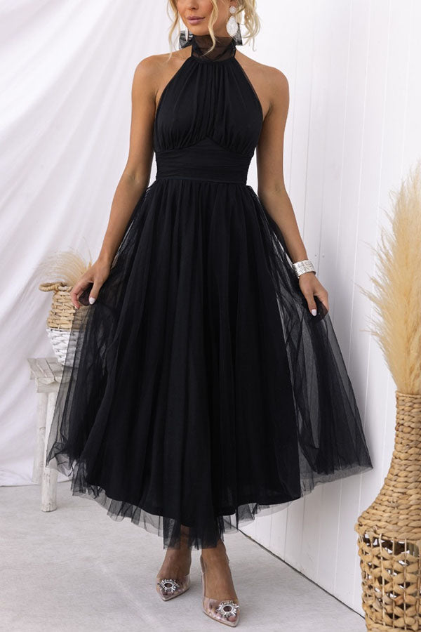 Pearlina - Stilvolles Strickkleid mit Stehkragen