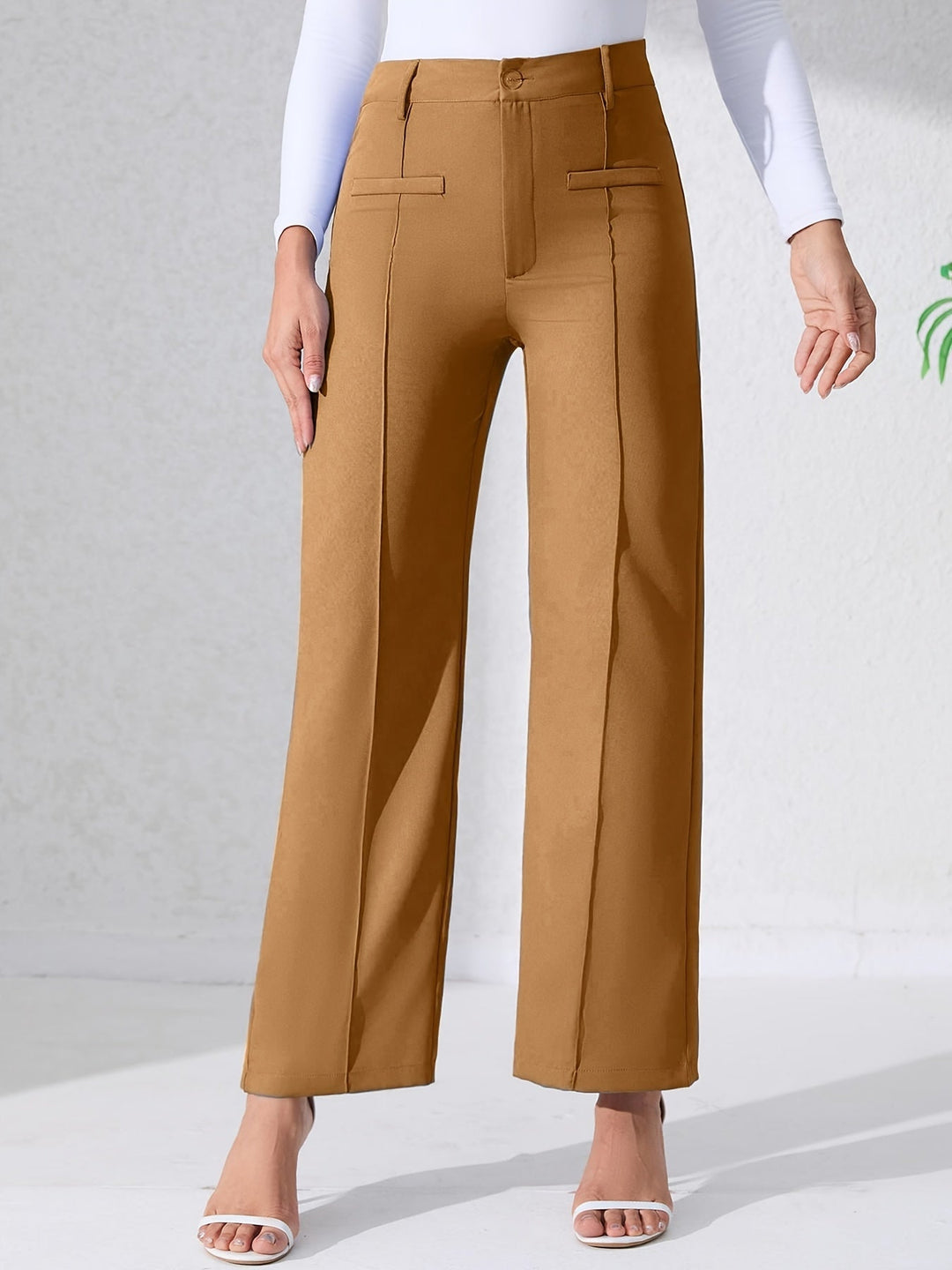 MAYLORA – Premium High Waist Hose mit weitem Bein