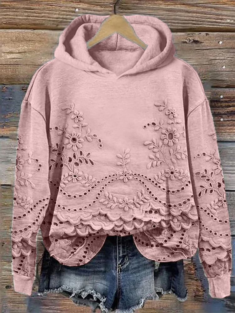 MAYLORA - Retro Printed Hoodie
