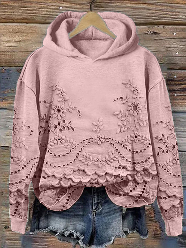 MAYLORA - Retro Printed Hoodie