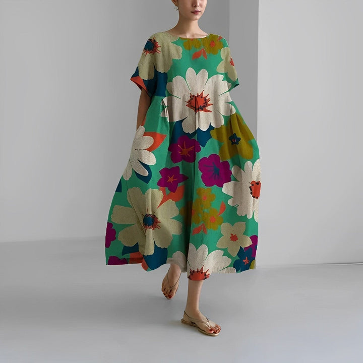 Noora | Plus Size Floral Dress