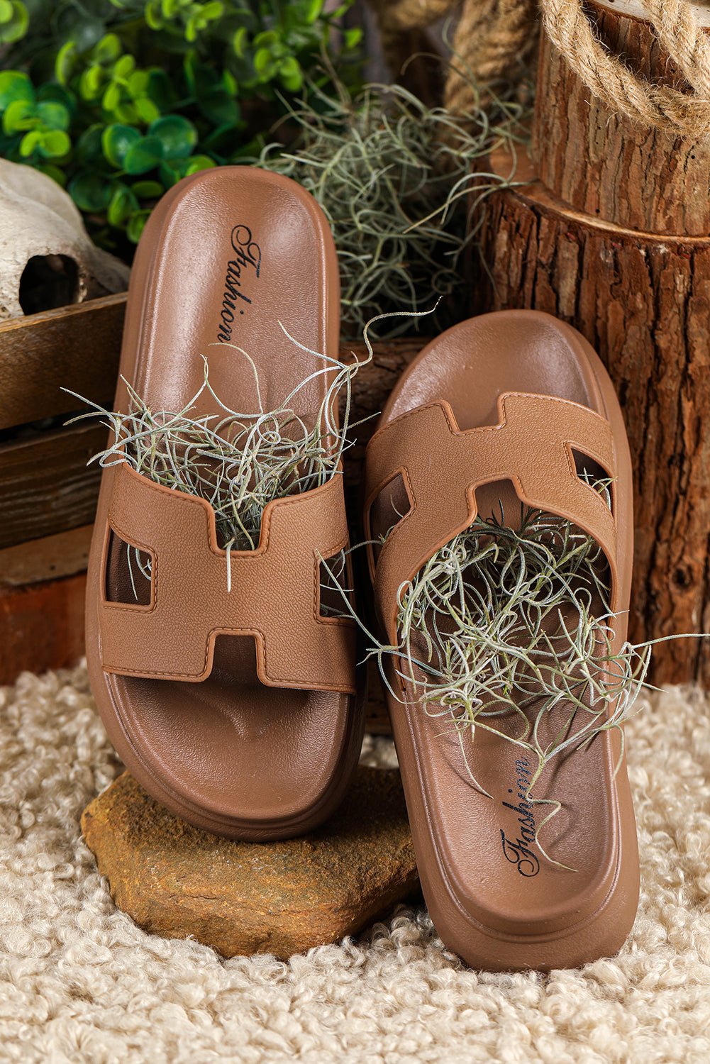 Nandine | Damen Design-Blocksandalen