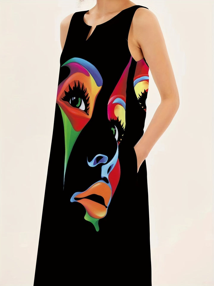 Elegantes Gedrucktes Maxi-Kleid von Honor