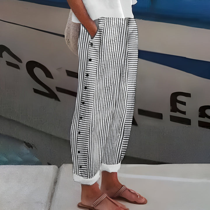 MAYLORA - Zeitlose Leinenhose aus hochwertigem Stoff