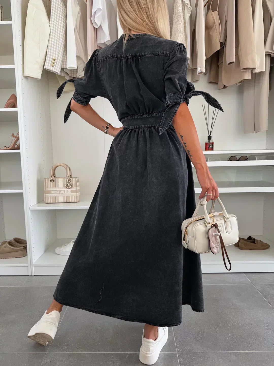 MAYLORA™ | Striking Denim Dress