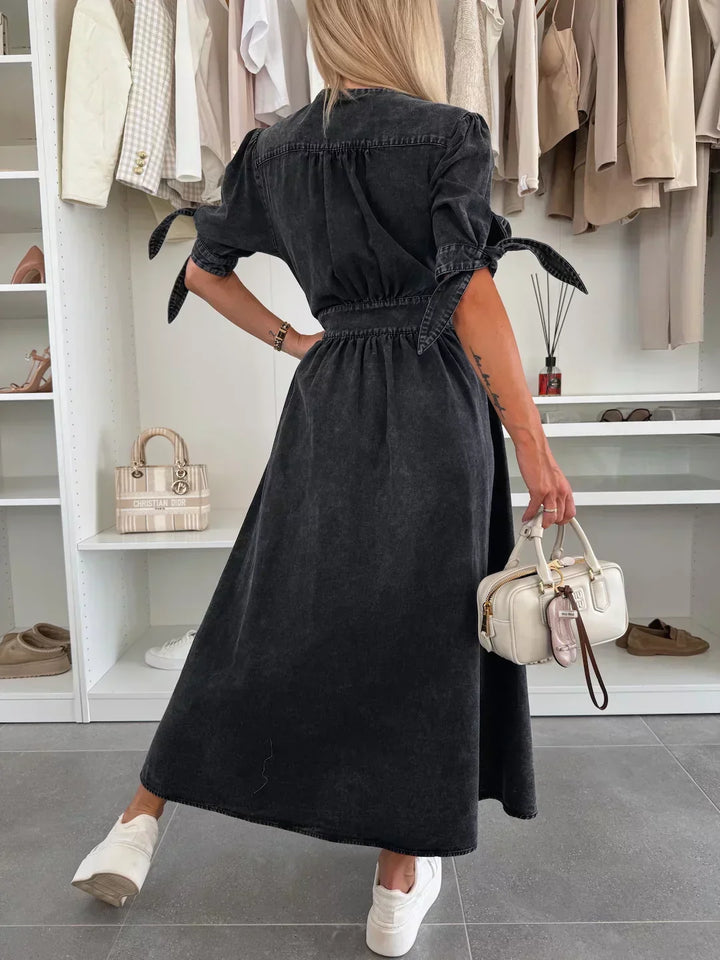 MAYLORA™ | Striking Denim Dress