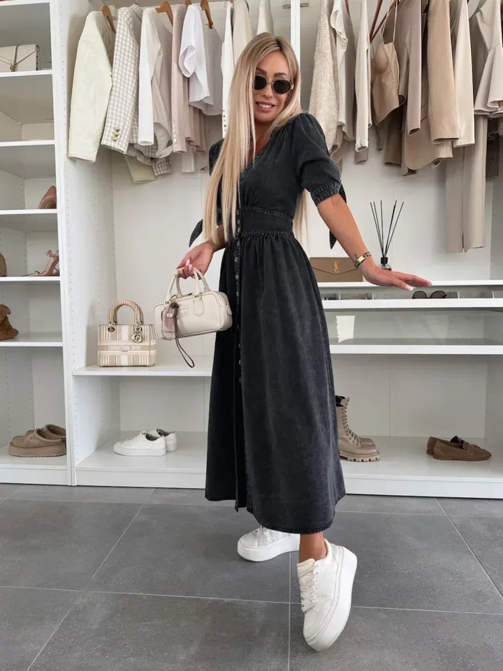 MAYLORA™ | Striking Denim Dress