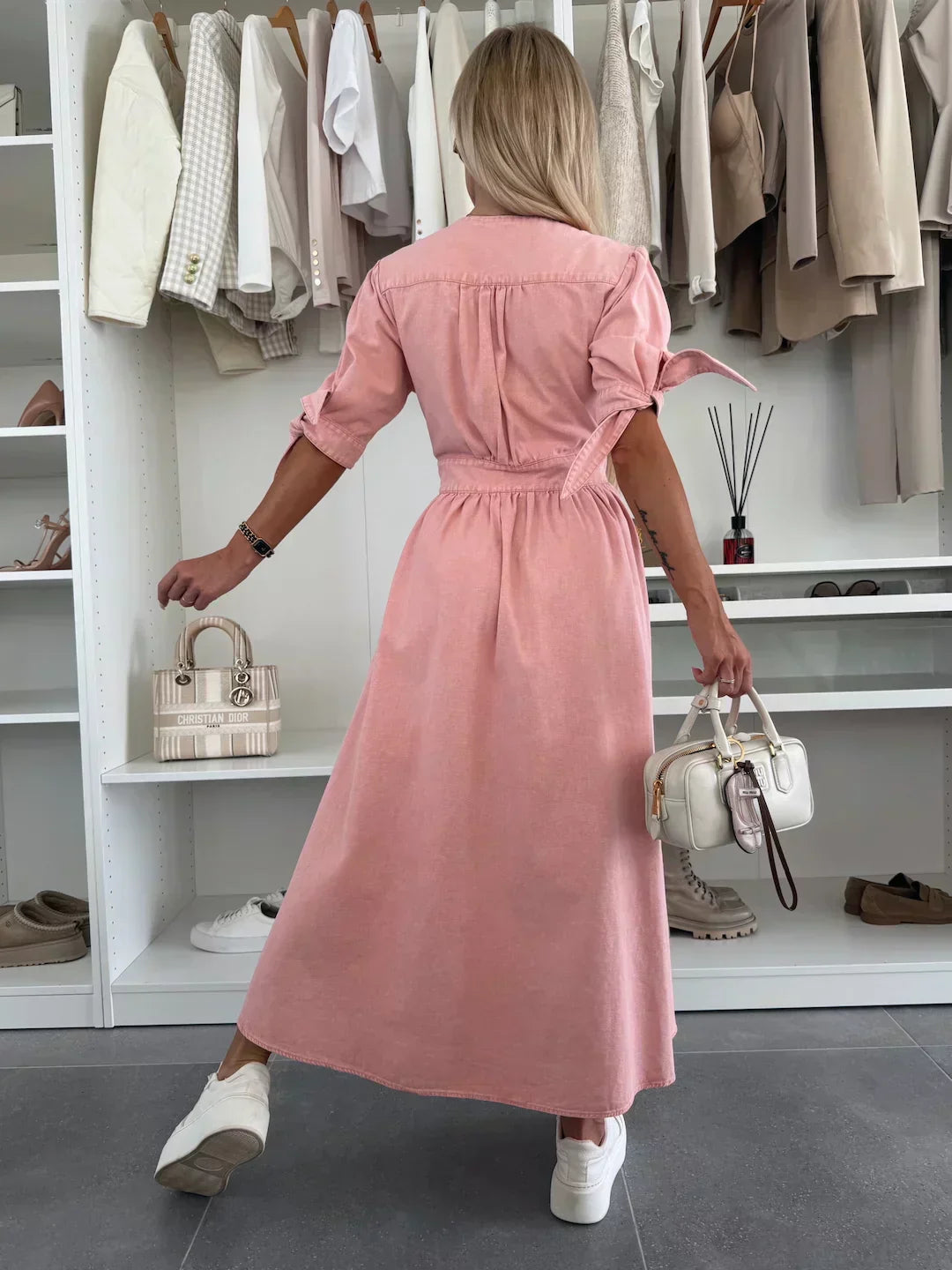 MAYLORA™ | Striking Denim Dress