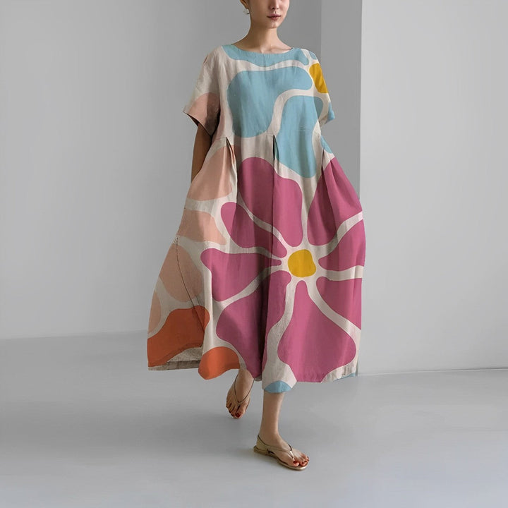 Noora | Plus Size Floral Dress