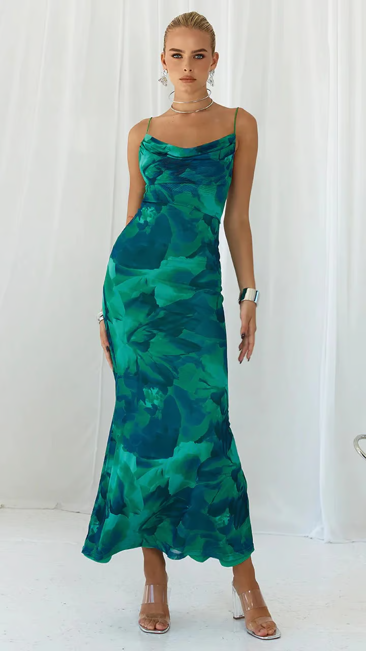 Ainsley - Ärmelloses Bodycon-Maxikleid für den Abend