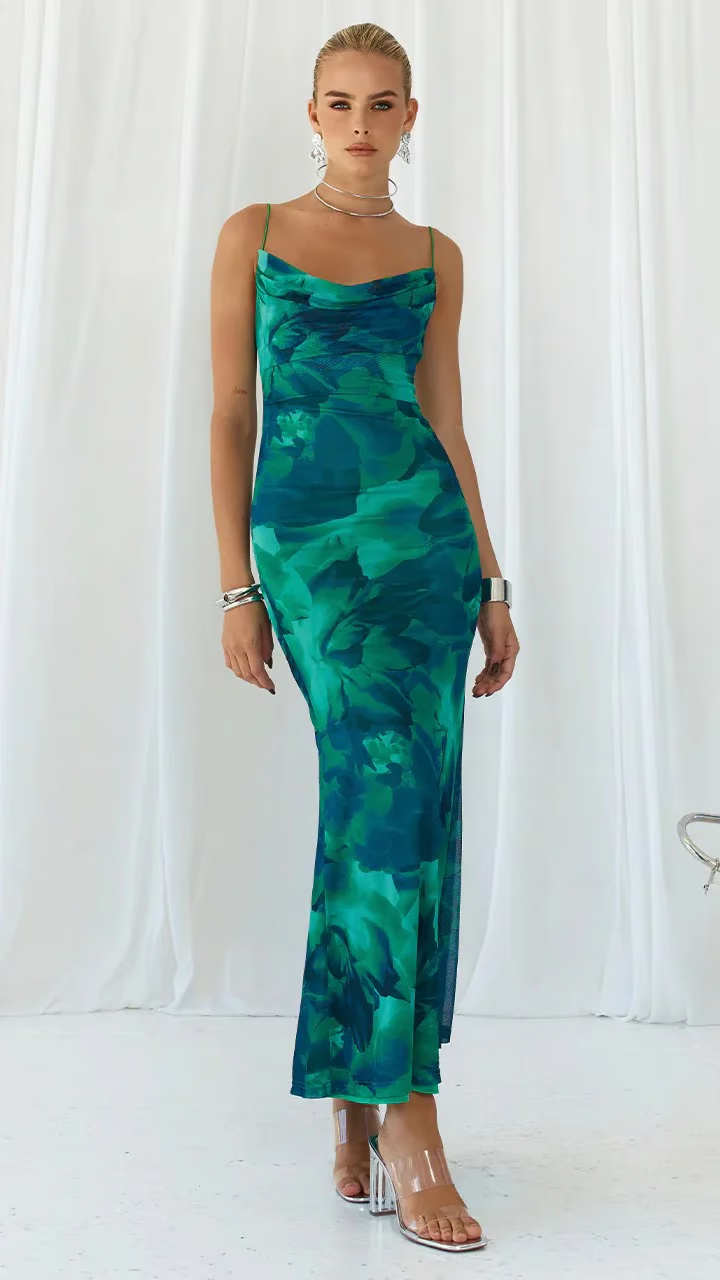 Ainsley - Ärmelloses Bodycon-Maxikleid für den Abend