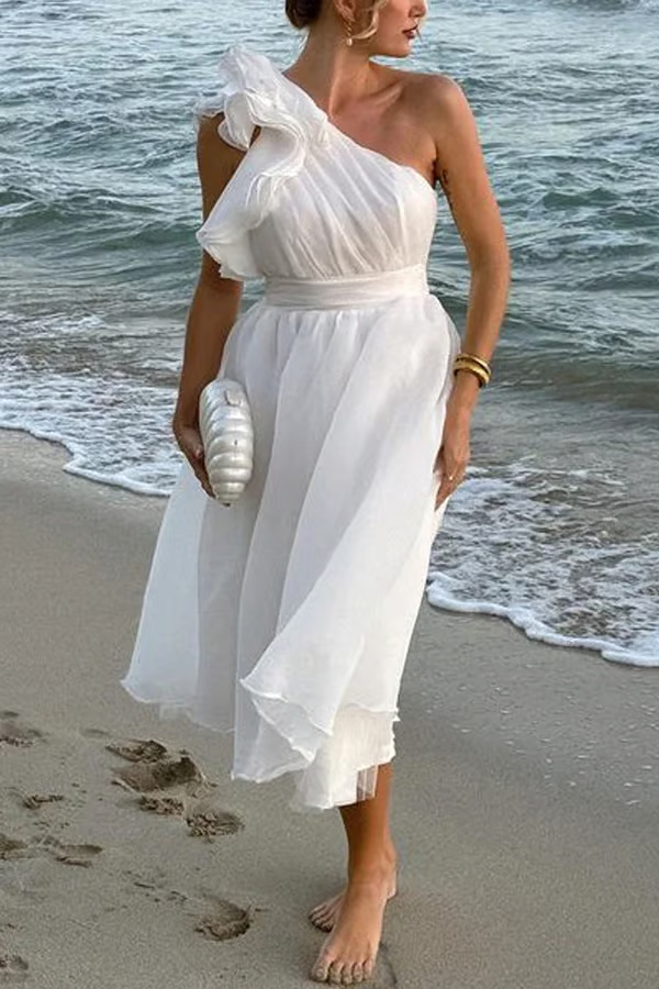 Bellamy - Stilvolles asymmetrisches Sommerkleid