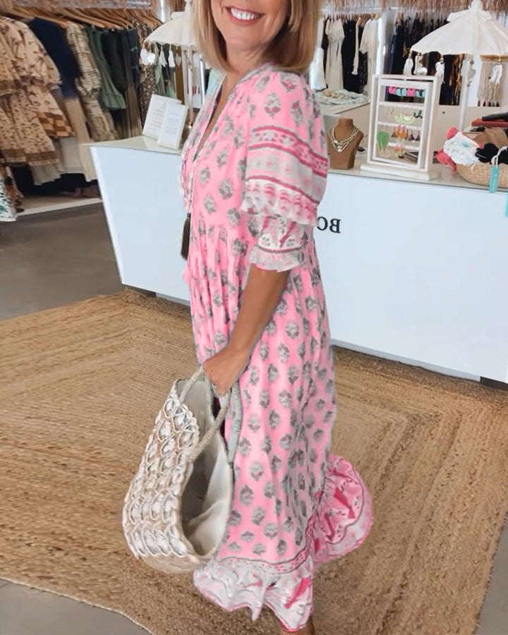 Peyton – Boho-Kleid mit langen, luftigen Ärmeln