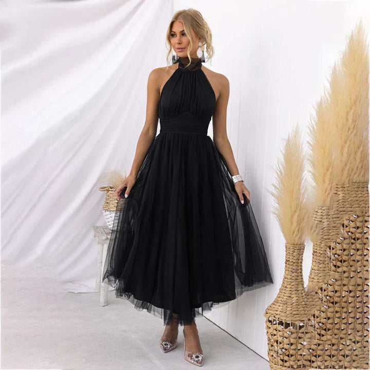Pearlina - Stilvolles Strickkleid mit Stehkragen