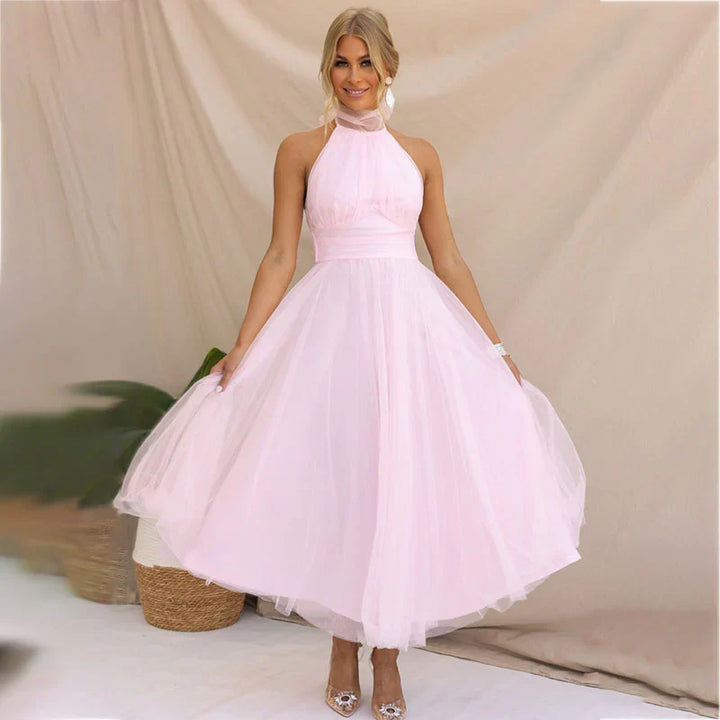 Pearlina - Stilvolles Strickkleid mit Stehkragen
