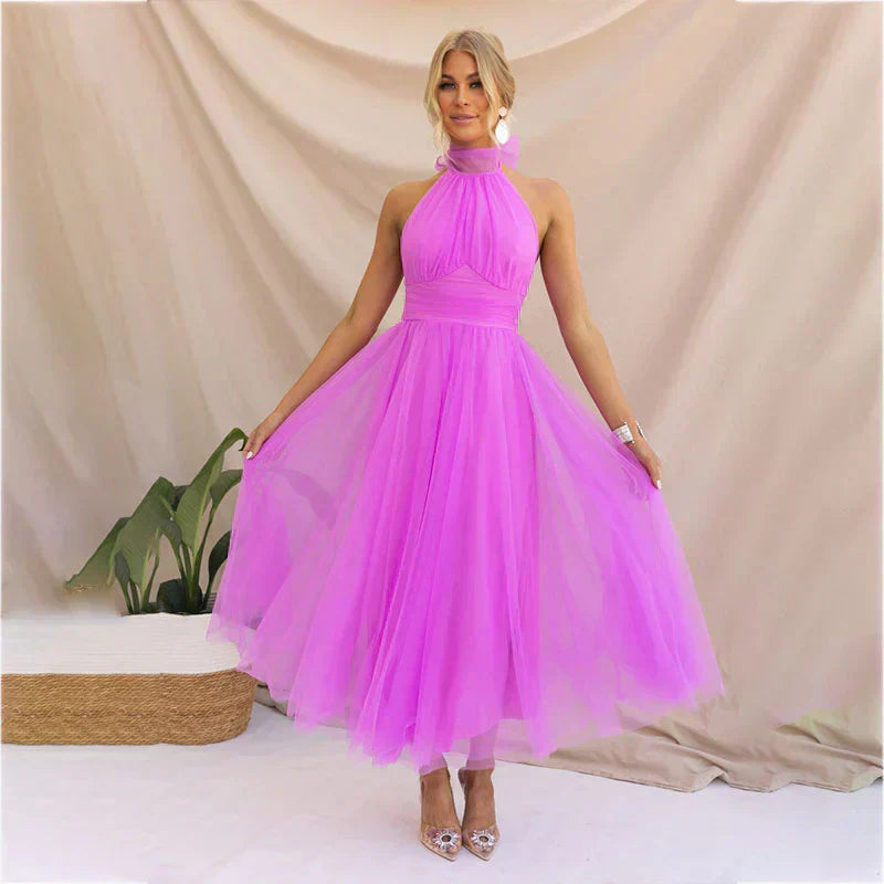 Pearlina - Stilvolles Strickkleid mit Stehkragen