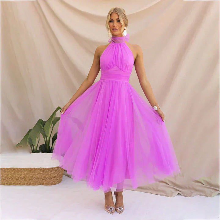 Pearlina - Stilvolles Strickkleid mit Stehkragen