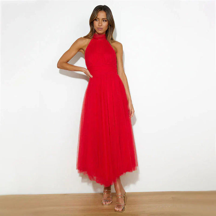 Pearlina - Stilvolles Strickkleid mit Stehkragen