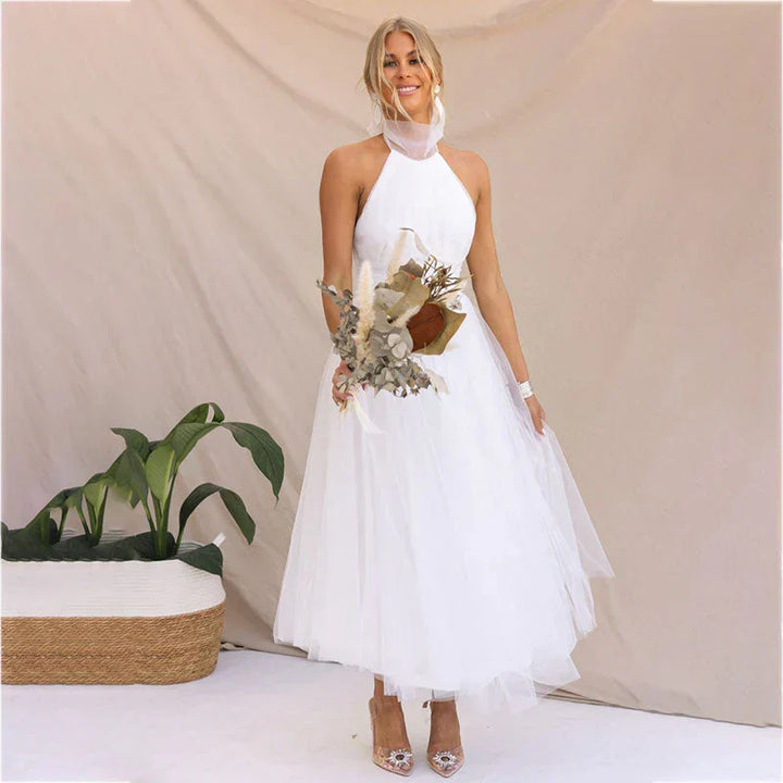 Pearlina - Stilvolles Strickkleid mit Stehkragen
