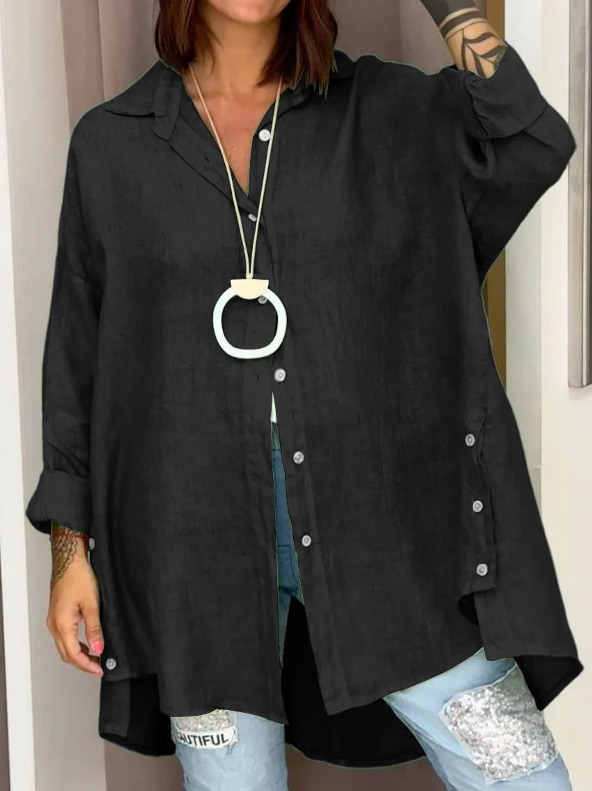 Sophia™ - Oversized Button-Up Nightgown