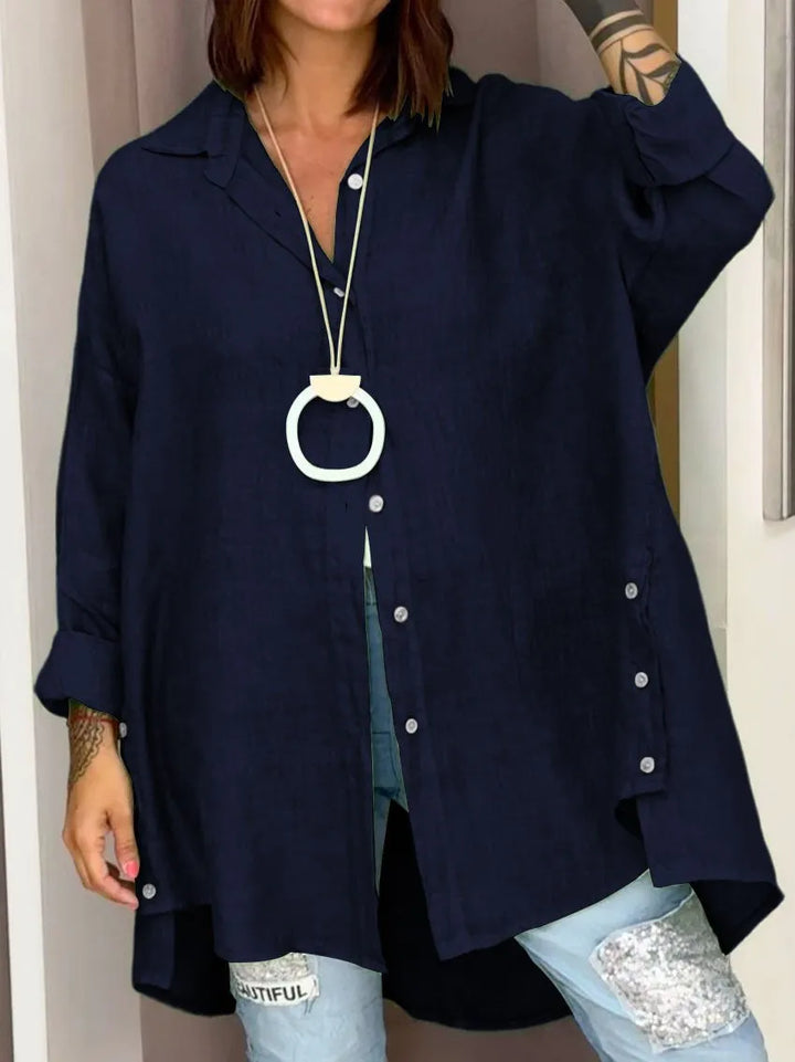 Sophia™ - Oversized Button-Up Nightgown