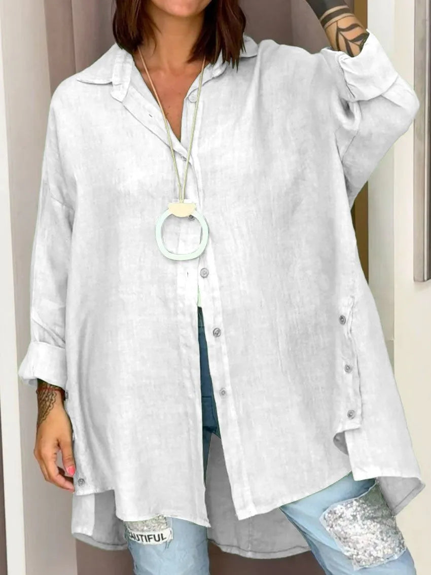 Sophia™ - Oversized Button-Up Nightgown