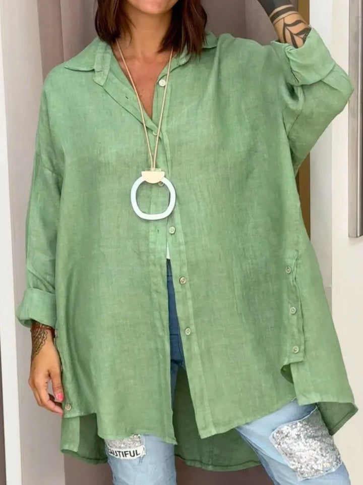 Sophia™ - Oversized Button-Up Nightgown